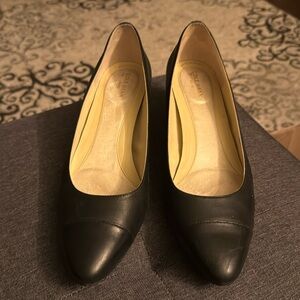 Cole Haan Leather Go To Block Heel Pumps 45MM